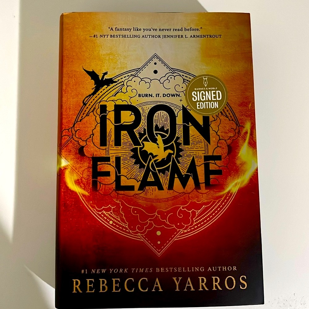 Iron Flame Signed Sprayed Edges